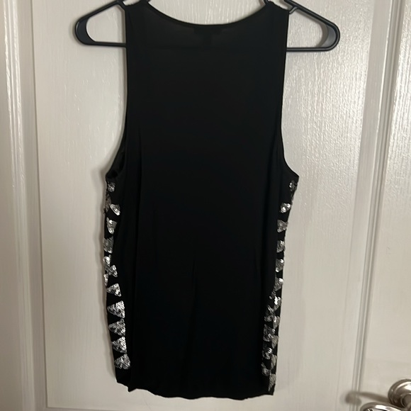 Express black top w/ Silver & Grey sequins in Sz. Small..NWOT..never been worn.. - Picture 3 of 3